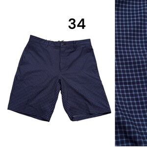 (34) PERRY ELLIS BEN HOGAN Men's Shorts Sz 34 Nice Checkered Pattern